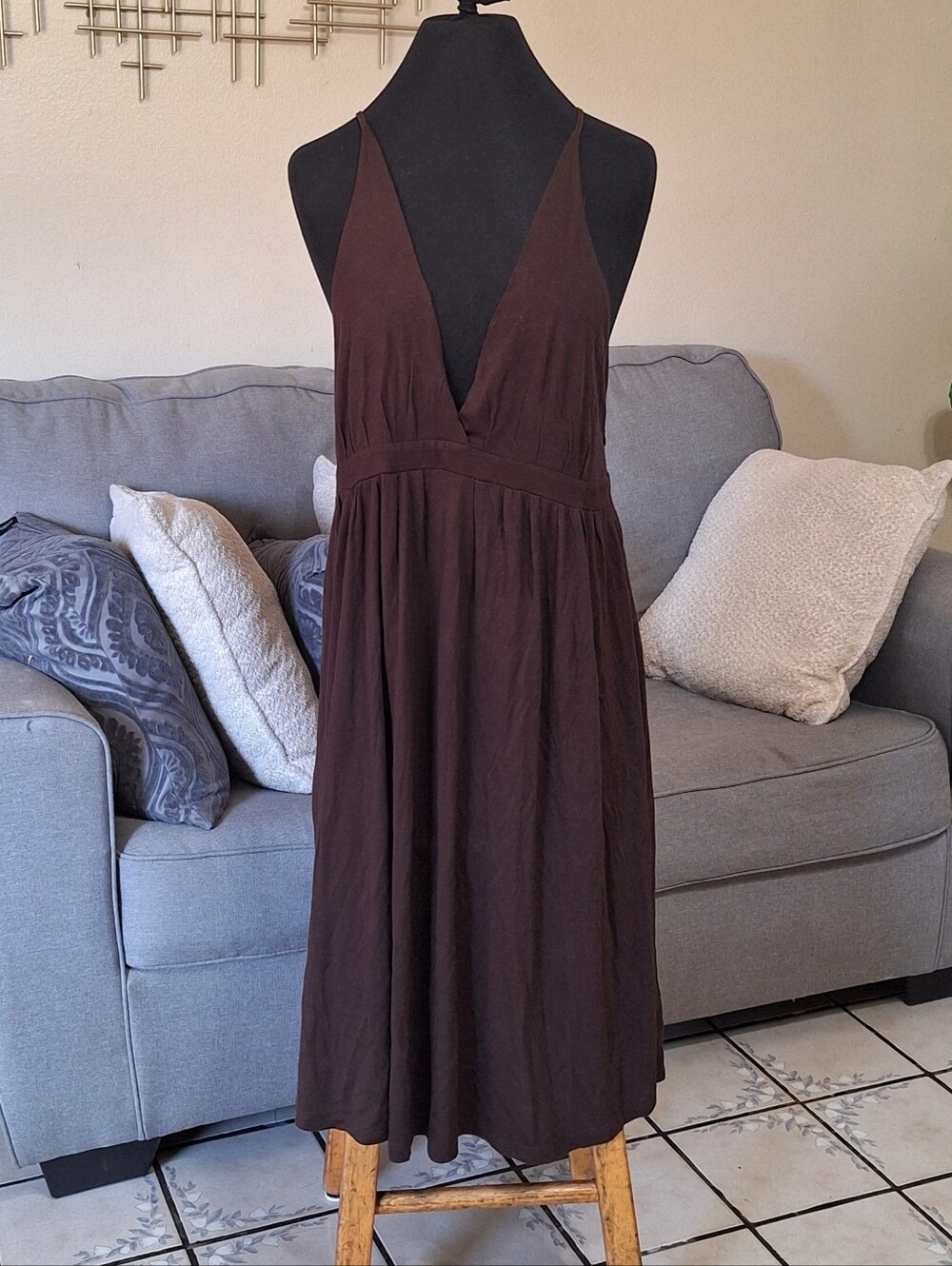 The Limited Chocolate Brown Midi Dress